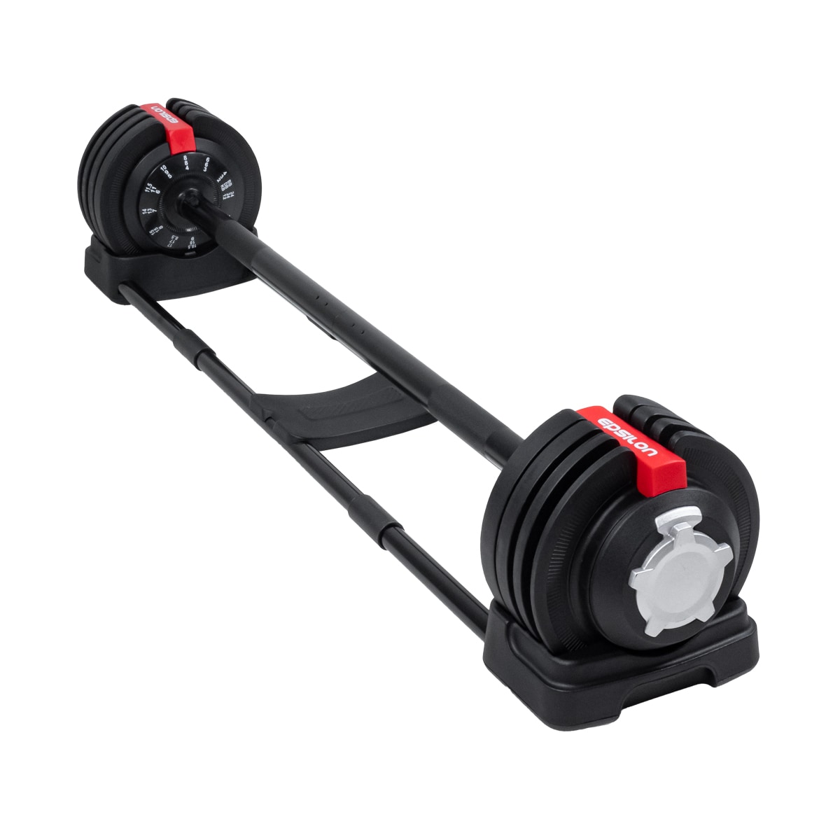 Justerbar hantel, skivstång och kettlebell 2,5 - 24 kg 