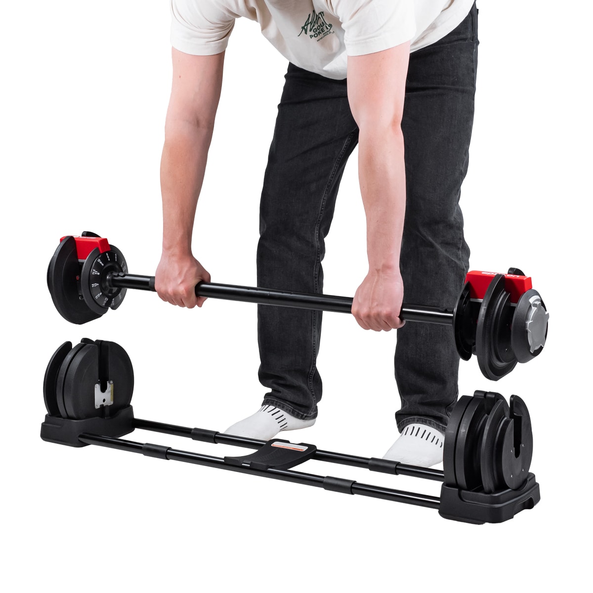 Justerbar hantel, skivstång och kettlebell 2,5 - 24 kg 