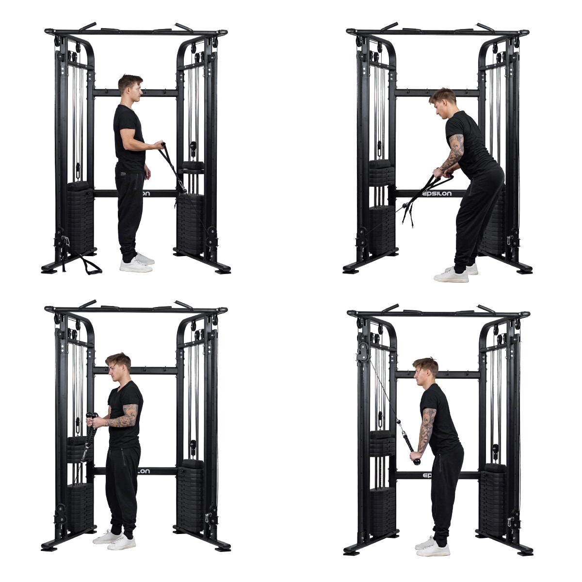 Kotikuntosali Cable Cross – 2 x 75 kg painoja