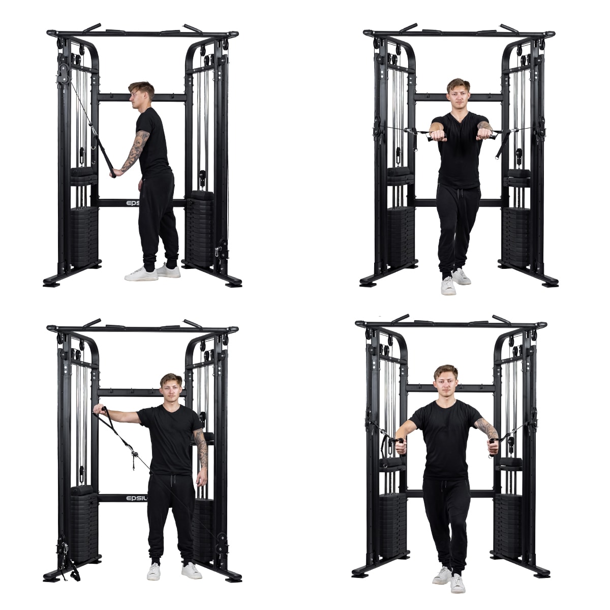 Kotikuntosali Cable Cross – 2 x 75 kg painoja