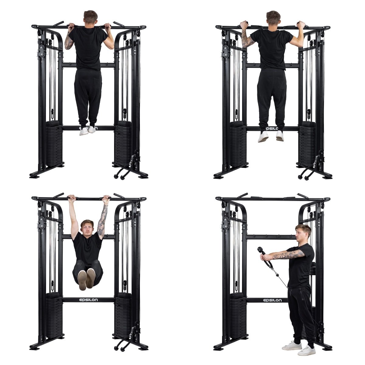 Kotikuntosali Cable Cross – 2 x 75 kg painoja