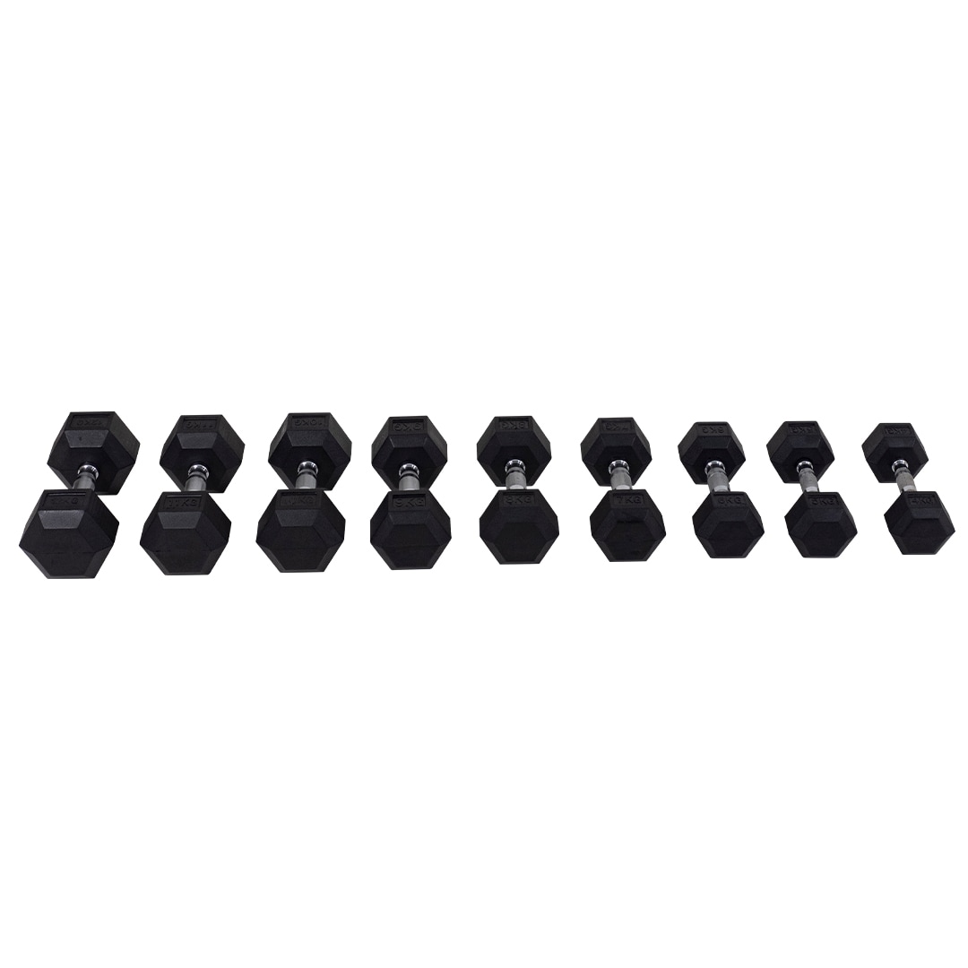 SETTI 2 x Hex-käsipainot 4-12 kg